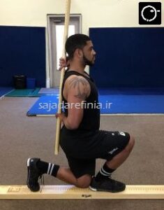 تست های FMS Tests تست غربالگری حرکات عملکردی لانج روی یک خط سجاد عارفی نیا